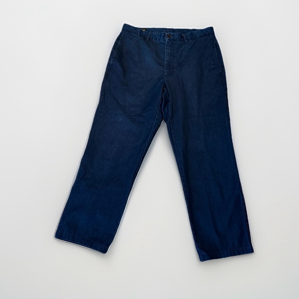 Orvis Men's Denim Trousers‎ 34x32 Straight Leg 100% Cotton Made in Portugal